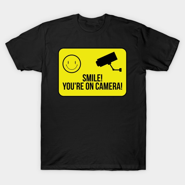 Smile You're On Camera Smiley Rave T-Shirt by youokpun